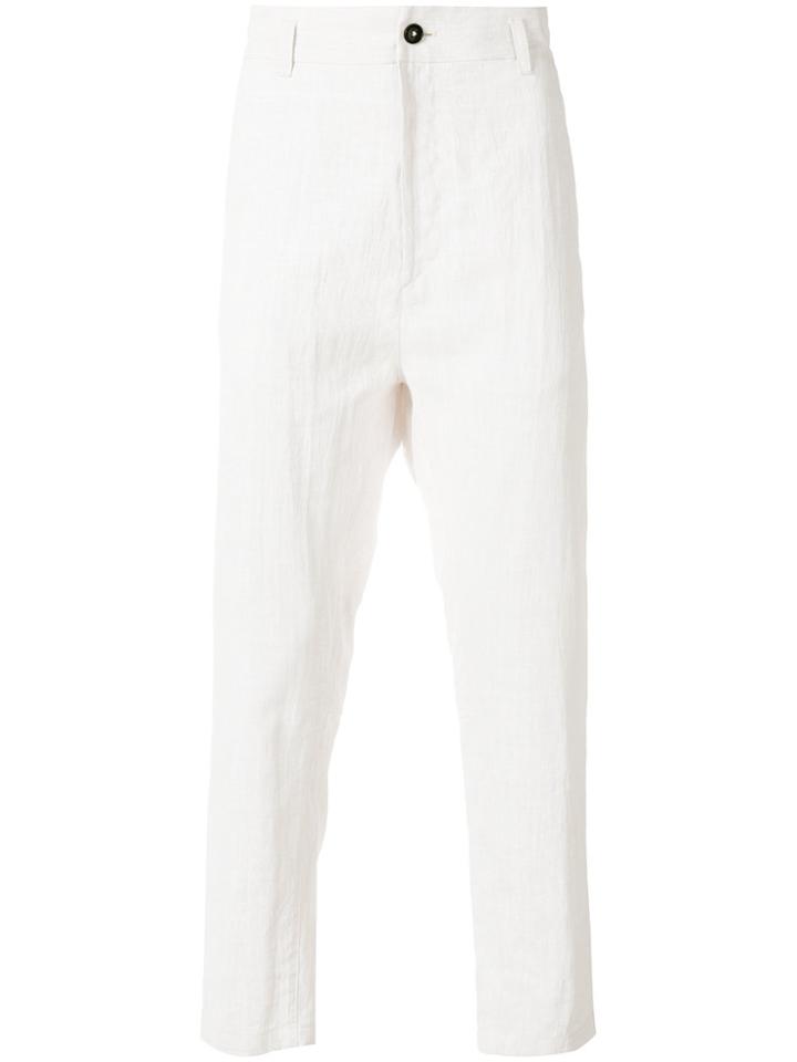 Ann Demeulemeester Grise Tapered Trousers - White