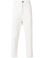 Ann Demeulemeester Grise Tapered Trousers - White