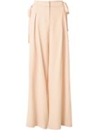 Talie Nk Wide Leg Trousers, Women's, Size: 36, Pink/purple, Acetate/viscose