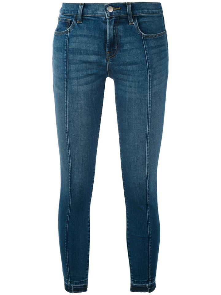 J Brand - Cropped Skinny Jeans - Women - Cotton/polyurethane - 29, Blue, Cotton/polyurethane