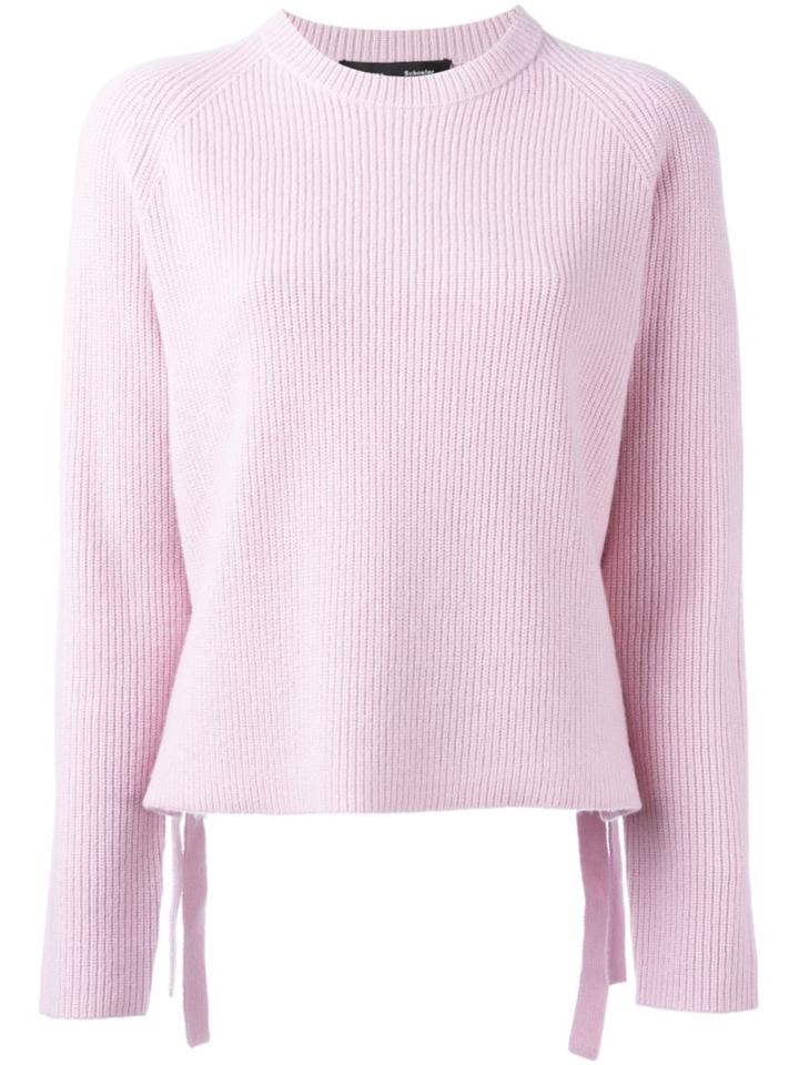 Proenza Schouler Side Tie Jumper, Women's, Size: Medium, Pink/purple, Cashmere/wool
