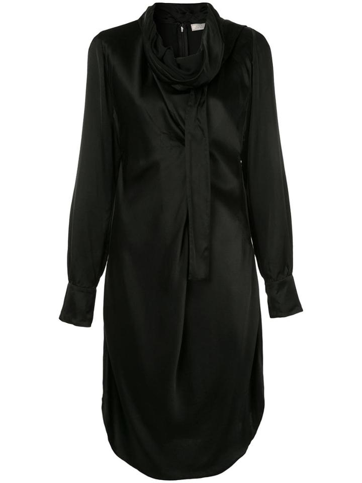 Nina Ricci Scarf Neck Dress - Black