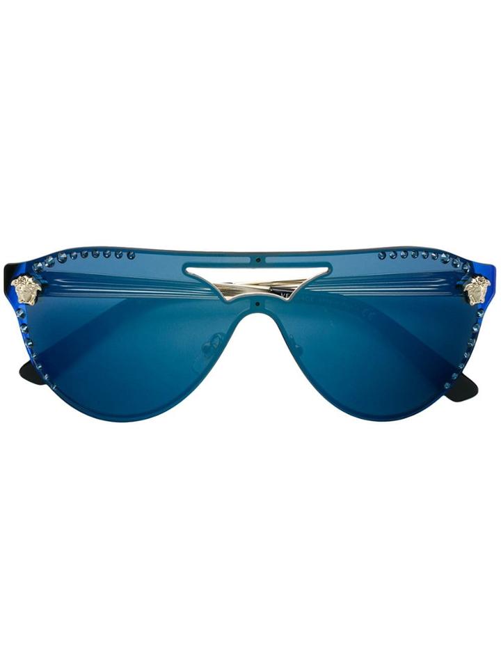 Versace Eyewear Glam Medusa Sunglasses - Blue