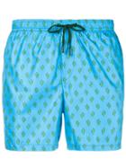 Fefè Cactus Print Swim Shorts - Blue