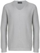 Iris Von Arnim Long-sleeve Fitted Sweater - Grey