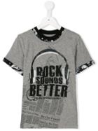 John Galliano Kids Layered Effect T-shirt, Boy's, Size: 12 Yrs, Grey