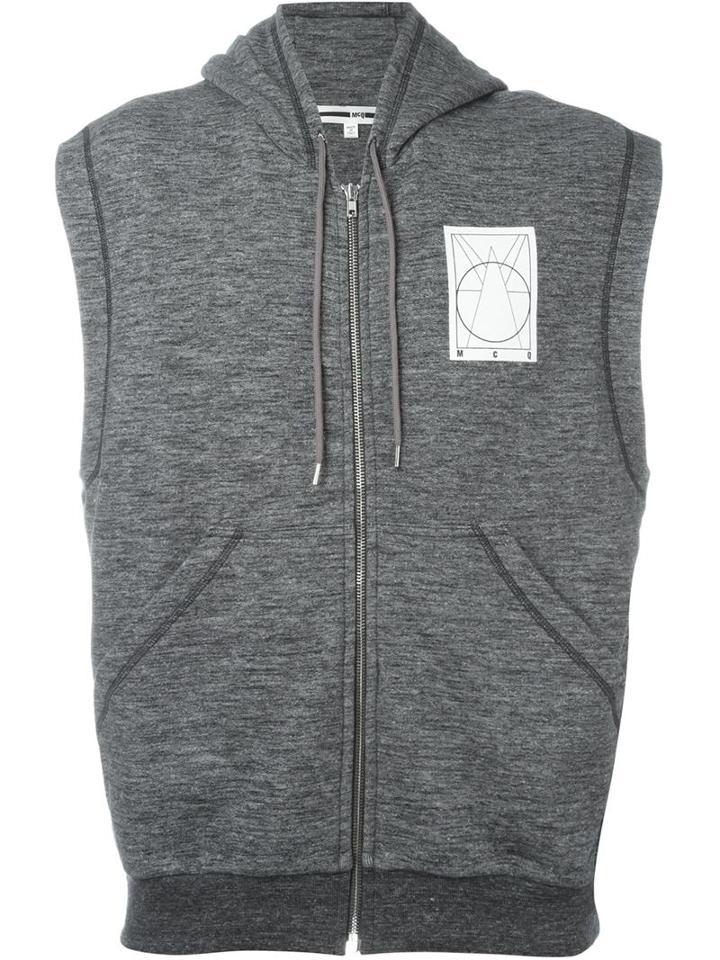 Mcq Alexander Mcqueen Sleeveless Zip Hoodie