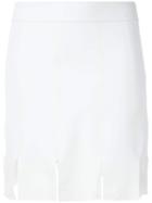 Gloria Coelho Multiple Slits Short Skirt - White