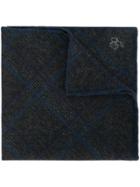 Canali Checked Handkerchief - Grey
