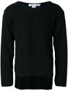 Comme Des Garçons Shirt Crew Neck Sweater - Black