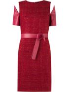 Gloria Coelho Panelled Dress - Red