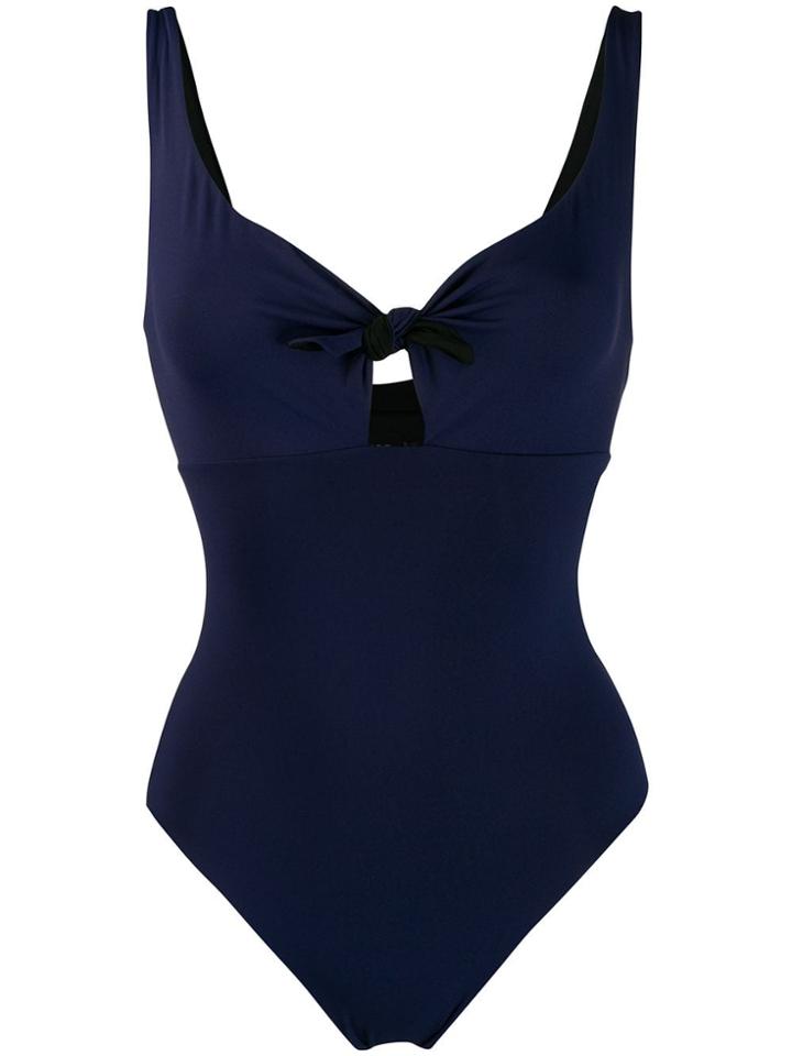 Fisico Knot Detail Swimsuit - Blue