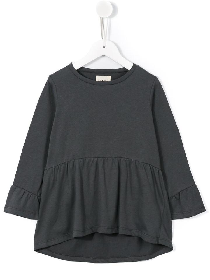 Douuod Kids Pleated Detail Top, Toddler Girl's, Size: 3 Yrs, Grey