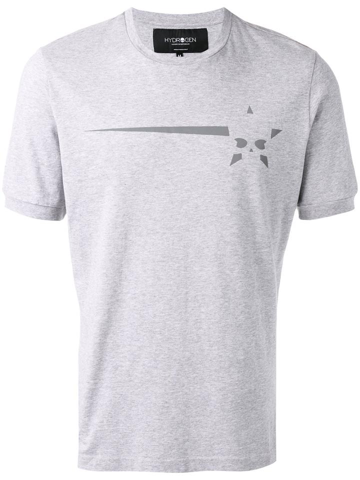 Hydrogen - Skull Print T-shirt - Men - Cotton - S, Grey, Cotton