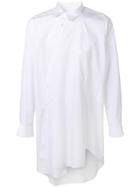 Comme Des Garçons Homme Plus Asymmetric Longline Shirt - White