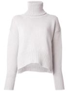 Roberto Collina Turtleneck Jumper, Women's, Size: Medium, White, Cashmere/merino