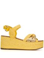 Casadei Wedge Sandals - Yellow