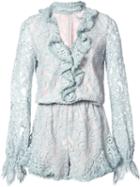 Alexis Catalina Playsuit, Women's, Size: Small, Blue, Nylon/cotton/rayon