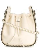 Valentino Valentino Garavani Rockstud Bucket Shoulder Bag, Women's, Nude/neutrals, Calf Leather