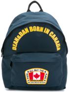 Dsquared2 Dean & Dan Born In Canada Backpack - Blue