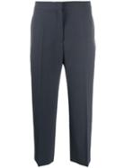 Jil Sander Lindsey Cropped Tailored Trousers - Grey