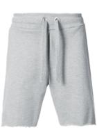 Osklen Frayed Hem Jogging Shorts - Grey
