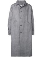 Camiel Fortgens Checked Single-breasted Coat - Grey