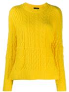 Roberto Collina Cable Knit Jumper - Yellow