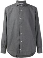 Eleventy Long-sleeve Fitted Shirt - Grey