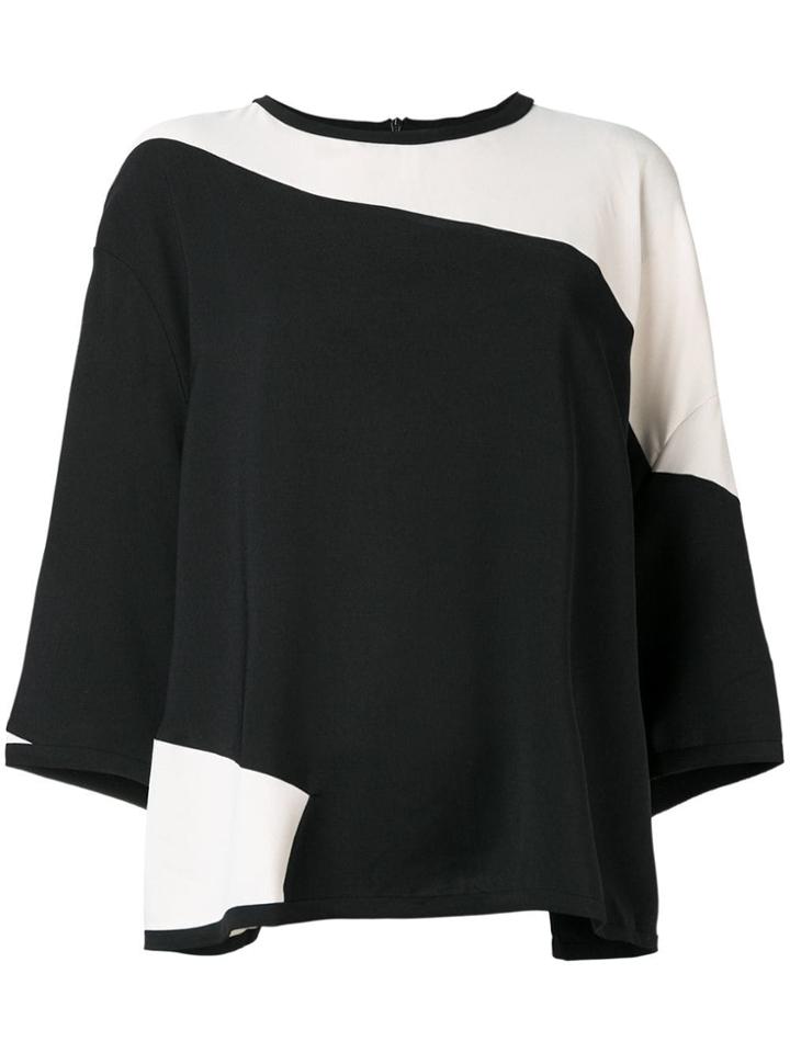 Henrik Vibskov Two-tone Loose Blouse - Black
