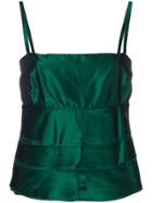 Giorgio Armani Vintage Layered Cami Top - Green