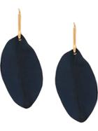 Marni Leaf Earrings - Blue