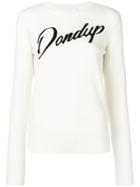 Dondup Logo Crew Neck Sweater - White