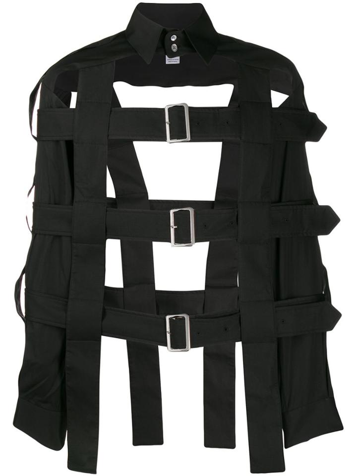 Comme Des Garçons Shirt Harness Sleeves Shirt - Black