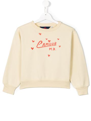 The Animal Observatory L'amour Sweatshirt, Girl's, Size: 10 Yrs, Nude/neutrals