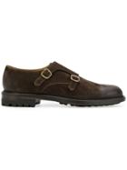 Doucal's Monk Strap Loafers - Brown