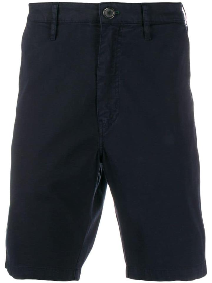 Ps Paul Smith Cotton Chino Shorts - Blue