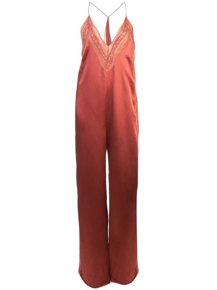 Jonathan Simkhai Deep V-neck Jumpsuit - Red