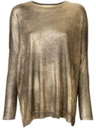 Avant Toi Round Neck Top - Metallic