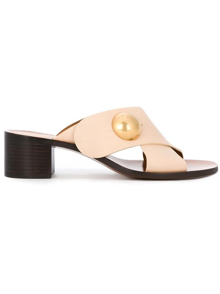 Chloé Pearl Detail Mules
