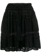 Laneus Full Mini Skirt - Black