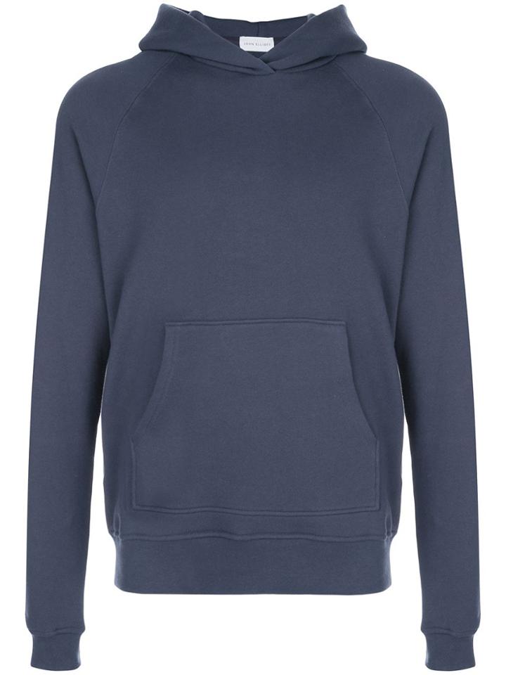 John Elliott Raglan Sleeve Hoodie - Blue