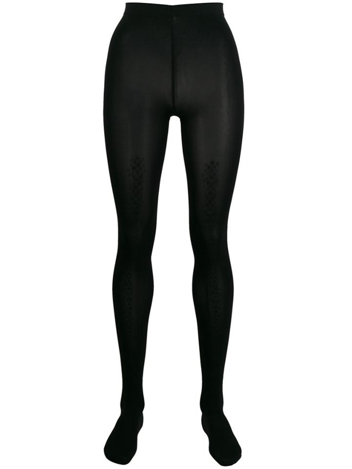 Wolford Shimmer-trim Tights - Black