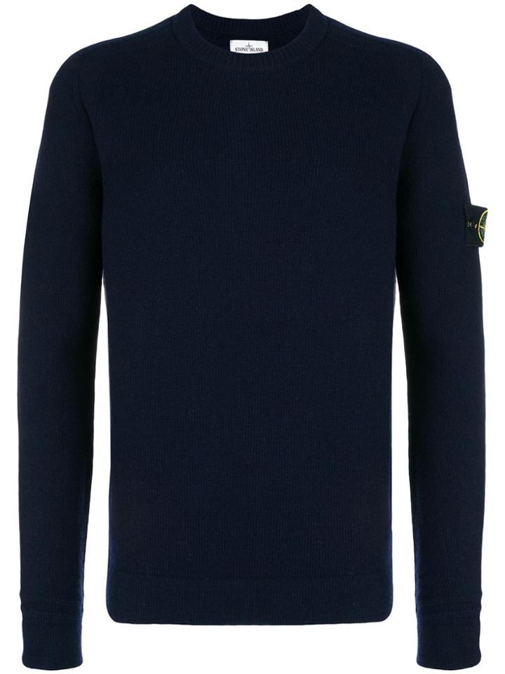 Stone Island Crewneck Sweater - Blue