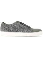 Lanvin Printed Toe-capped Sneakers - Black