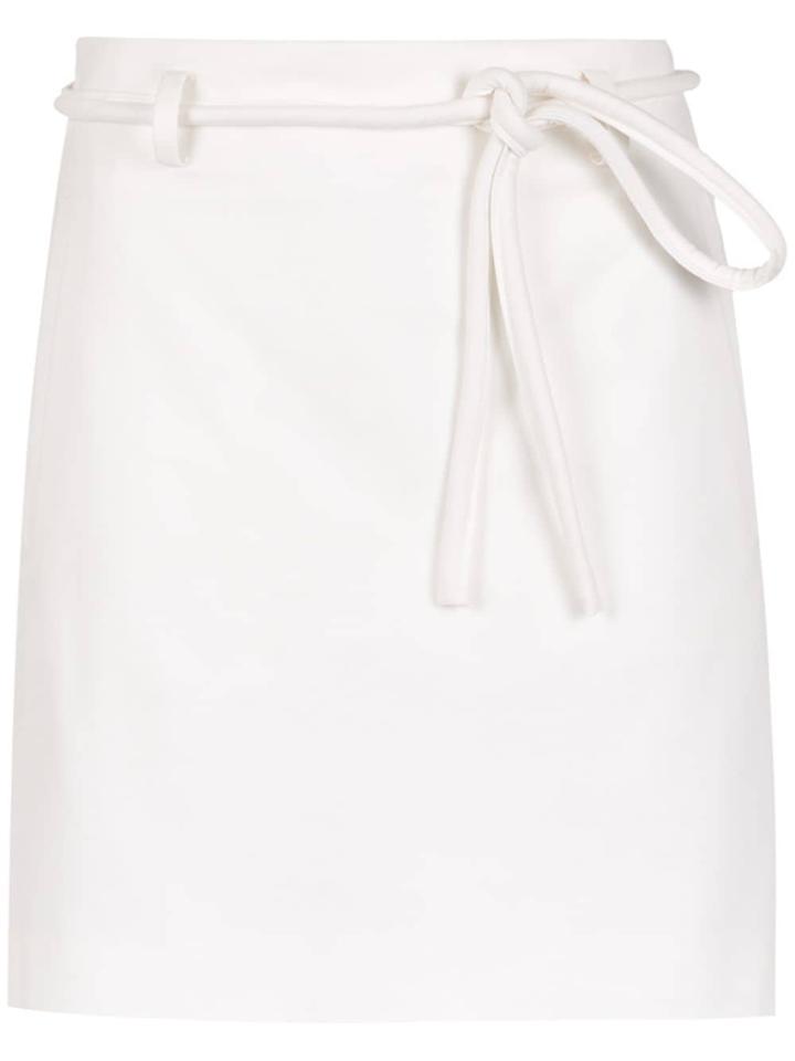 Egrey Tie Detail Straight Skirt - White