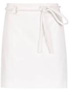 Egrey Tie Detail Straight Skirt - White