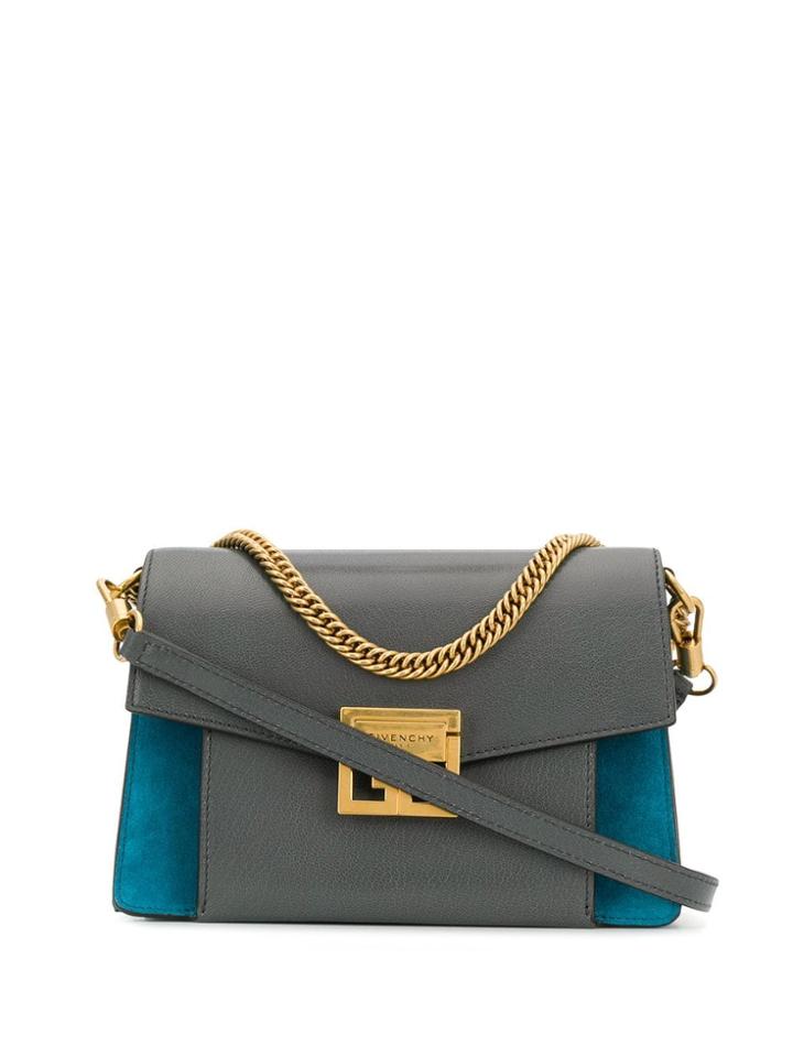 Givenchy Logo Plaque Cross-body Bag - Grey