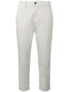 Fay Cropped Trousers, Women's, Size: 30, Grey, Cotton/spandex/elastane