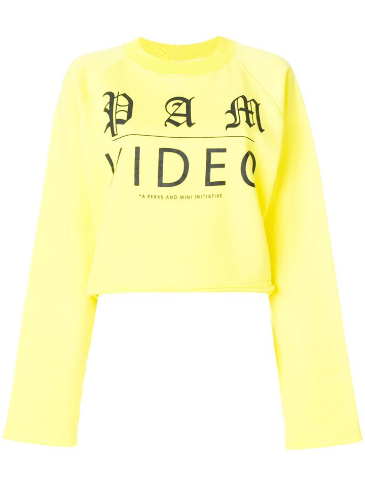 P.a.m. Video Raw Edge Sweater - Yellow & Orange